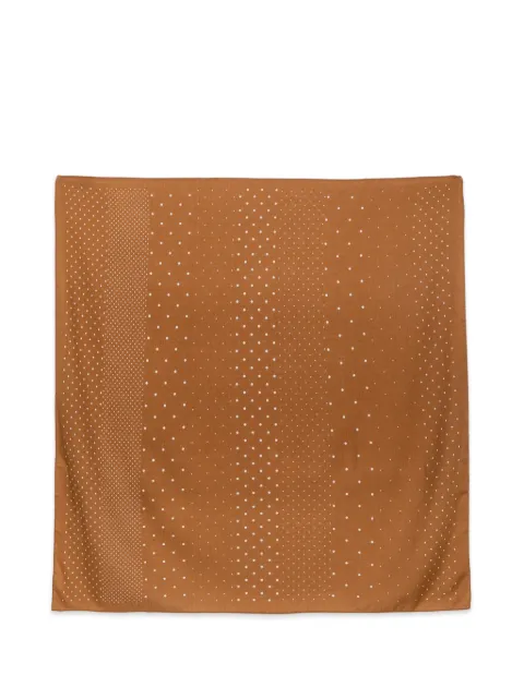 Destin polka-dot wool scarf Brown JUCARADOVI