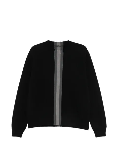 Gucci stripe-detail crew-neck sweater Black 864572XKFG6