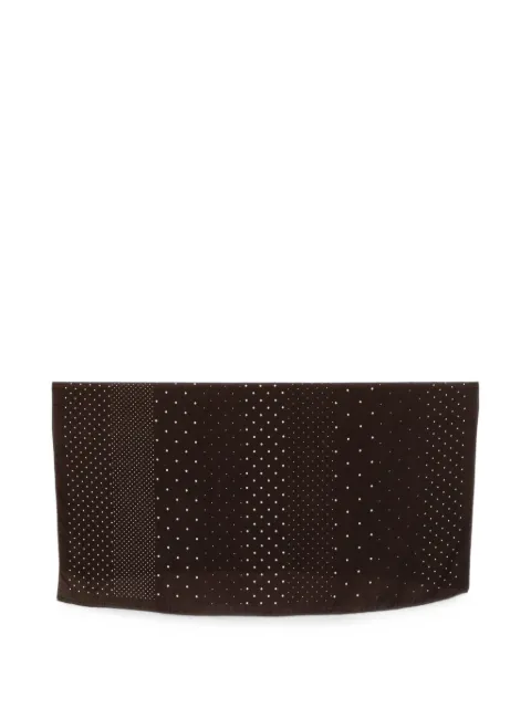 Destin polka-dot wool scarf Brown JUCARADODC