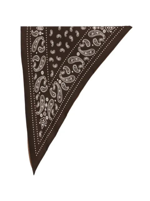 Destin paisley-print triangle scarf Brown TRIANGLEBICOLOR
