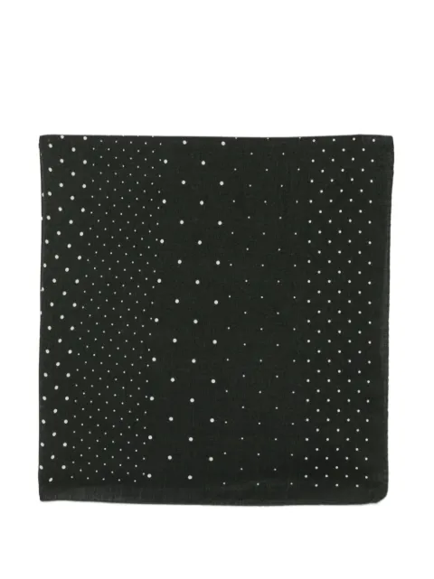 Destin polka-dot wool scarf Black JUCARADOBO
