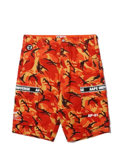 AAPE BY *A BATHING APE® camouflage-pattern shorts Orange AAPSPM6496XAC