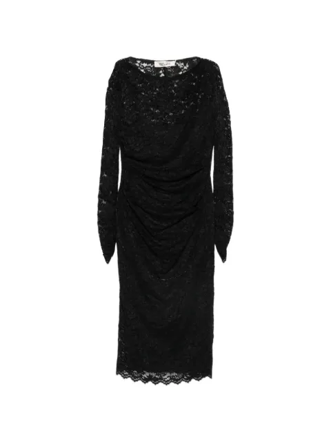 DVF Diane von Furstenberg Darrius long-sleeve mini dress Black D030C