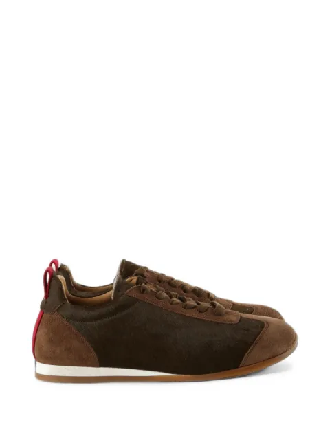 Uma Wang pony-hair suede sneakers Brown US9088