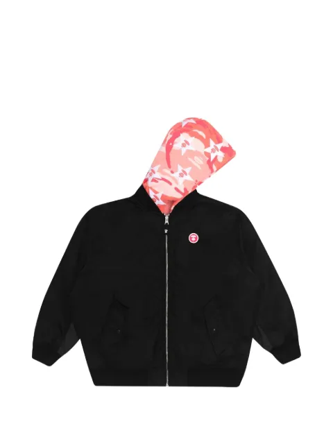 AAPE BY *A BATHING APE® reversible hooded bomber jacket Black AAPJKW7414XXF