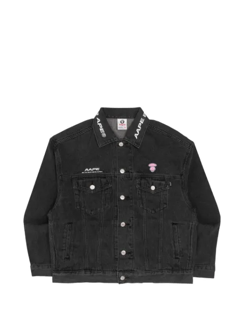 AAPE BY *A BATHING APE® Moonface long-sleeve jacket Grey AAPLJW7568XXJ