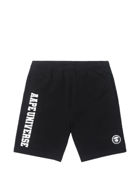 AAPE BY *A BATHING APE® Moonface camo-patch shorts Black AAPSPMA606XXK