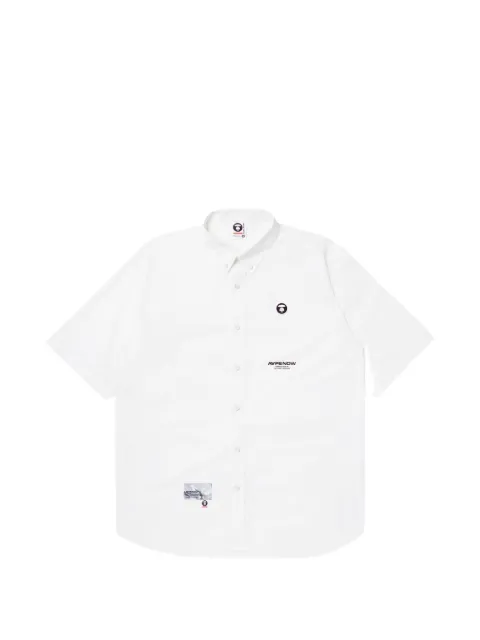 AAPE BY *A BATHING APE® Moonface short-sleeve shirt White AAPSRM8452XXK