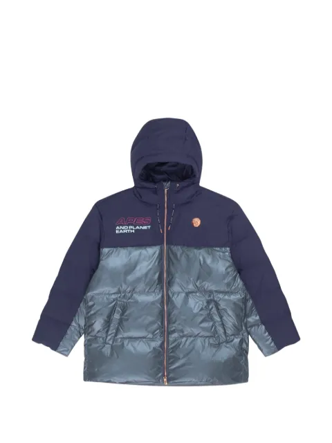 AAPE BY *A BATHING APE® Moonface panelled jacket Blue AAPDNW7476XXH