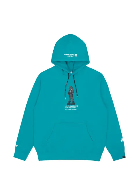 AAPE BY *A BATHING APE® long-sleeve drawstring hoodie Blue AAPSWM3863XXH