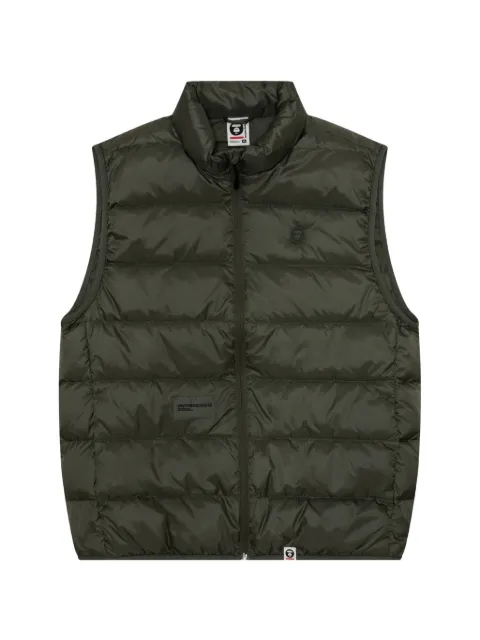 AAPE BY *A BATHING APE® Moonface zip-fastening gilet Green AAPDNM7651XXN