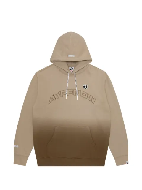 AAPE BY *A BATHING APE® Moonface-patch gradient hoodie Neutrals AAPSWMA311XXL