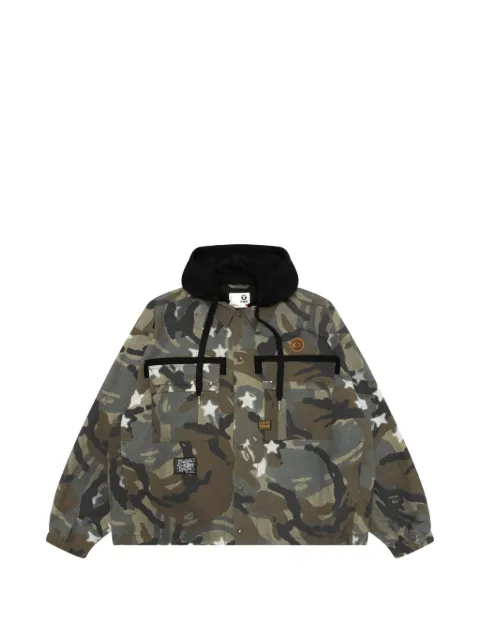 AAPE BY *A BATHING APE® camouflage-print utility jacket Green AAPLJM7765XAP