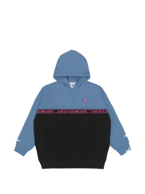 AAPE BY *A BATHING APE® Moonface panelled hoodie Black AAPSWW3927XXJ