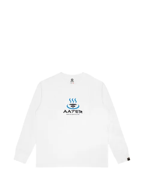 AAPE BY *A BATHING APE® AAPER graphic-print T-shirt White AAPLTM1219XXJ