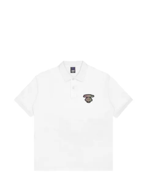 AAPE BY *A BATHING APE® Moonface logo-print polo shirt White AAPPOM0928XXI