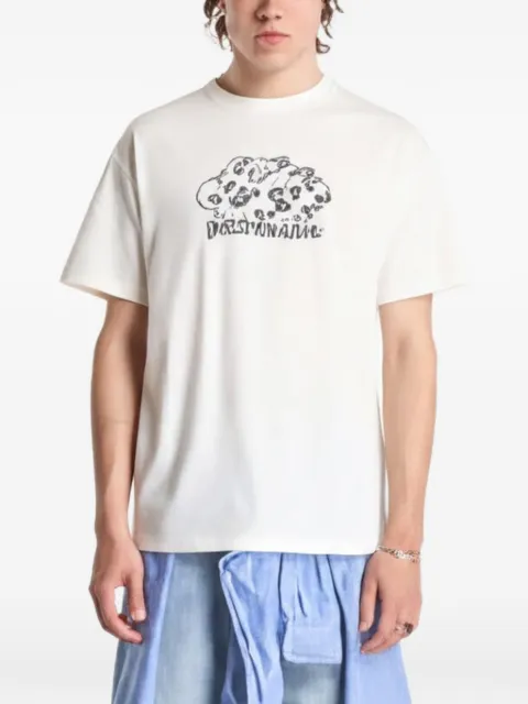 Palm Angels Pa Pool graphic-print T-shirt Neutrals PAMAA001JR0150310