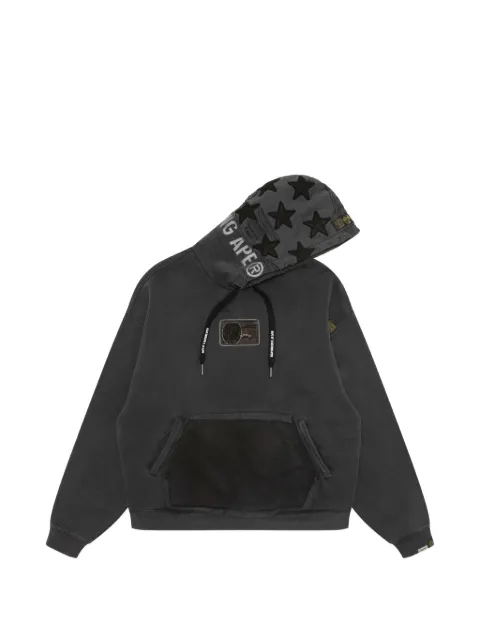 AAPE BY *A BATHING APE® star-pattern embroidered hoodie Grey AAPSWMC390XXP