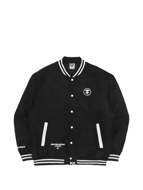 AAPE BY *A BATHING APE® Moonface printed bomber jacket Black AAPJKM7529XXJ