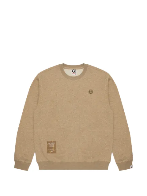 AAPE BY *A BATHING APE® Moonface logo sweatshirt Neutrals AAPSWMB318XAN