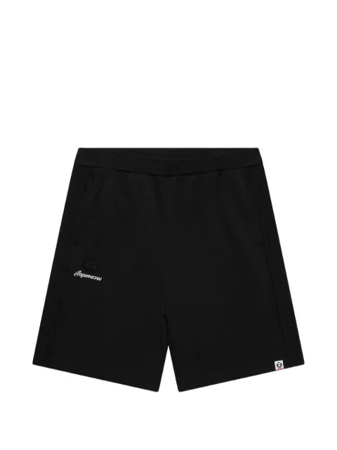 AAPE BY *A BATHING APE® AAPENOW Moonface logo-print shorts Black AAPSPMB675XXO