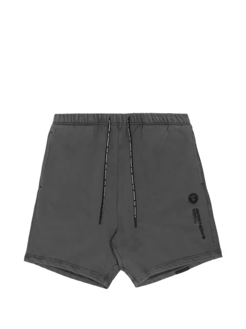AAPE BY *A BATHING APE® Moonface patch sweat shorts Grey AAPSPM6953XXK