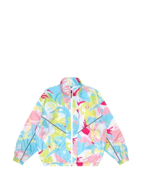 AAPE BY *A BATHING APE® Moonface camouflage-print jacket Blue AAPLJW7507XXI