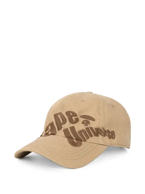 AAPE BY *A BATHING APE® Moonface logo-embroidered cap Neutrals AAPCPM5182XXK
