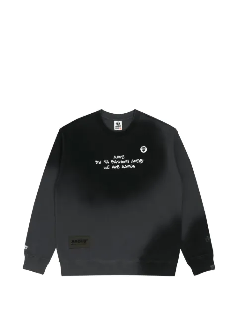 AAPE BY *A BATHING APE® AAPER graphic gradient sweatshirt Green AAPSWM3910XXJ