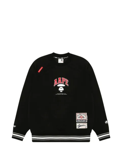 AAPE BY *A BATHING APE® Moonface patch sweatshirt Black AAPSWMA399XXM