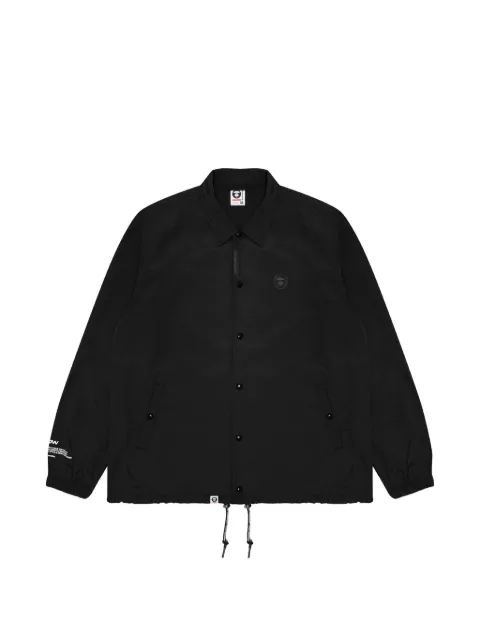 AAPE BY *A BATHING APE® logo-patch drawstring jacket Black AAPLJM7638XXM