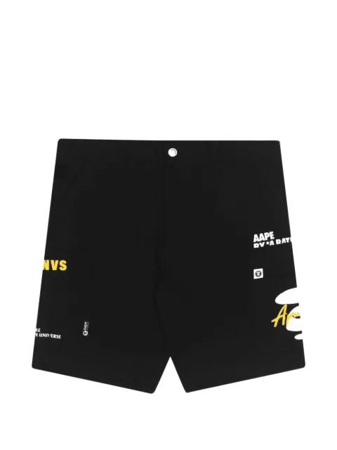 AAPE BY *A BATHING APE® Moonface logo-print cargo shorts Neutrals AAPSPM6728XXG