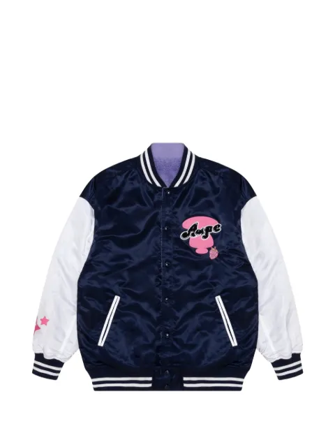 AAPE BY *A BATHING APE® Moonface reversible fleece jacket Blue AAPJKW7566XXJ