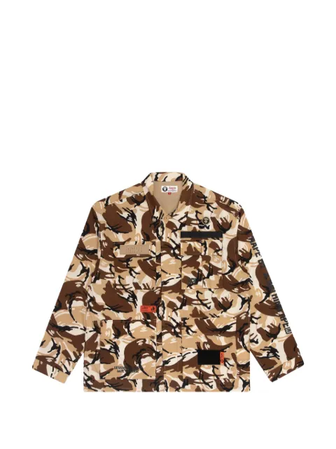 AAPE BY *A BATHING APE® Somewhere camouflage-print shirt Neutrals AAPSTM8341XAE