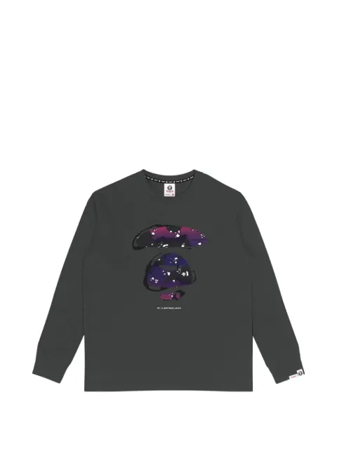 AAPE BY *A BATHING APE® Moonface camo-print T-shirt Grey AAPLTM1014XXJ