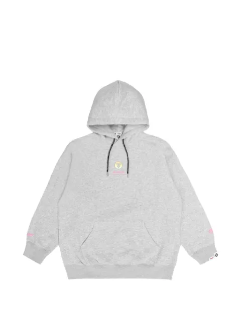 AAPE BY *A BATHING APE® Moonface graphic-print hoodie Grey AAPSWW3923XAJ