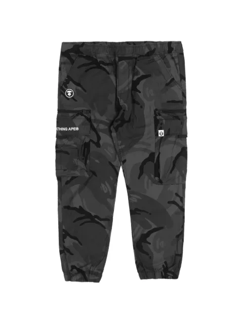 AAPE BY *A BATHING APE® Moonface camo cargo pants Grey AAPPTM6902XAJ