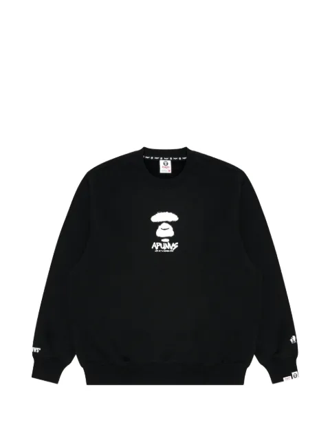 AAPE BY *A BATHING APE® Moonface graphic sweatshirt Black AAPSWMA325XXL