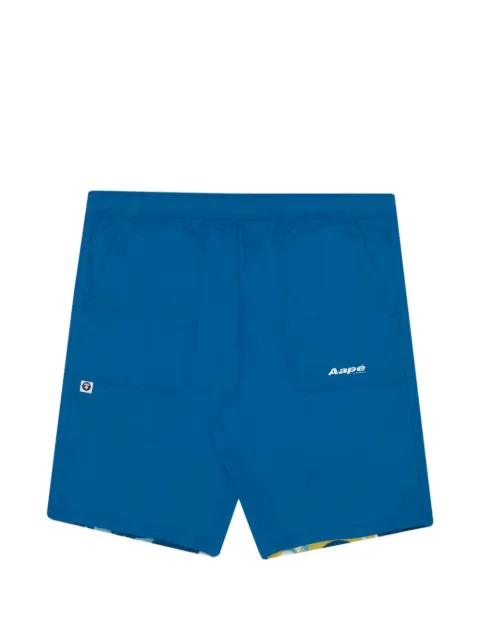 AAPE BY *A BATHING APE® Moonface reversible shorts Blue AAPSPM6730XXG