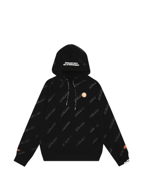 AAPE BY *A BATHING APE® logo-print hoodie Black AAPSWW3633XXD