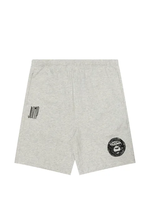 AAPE BY *A BATHING APE® Moonface elasticated-waist shorts Grey AAPSPMA694XAM