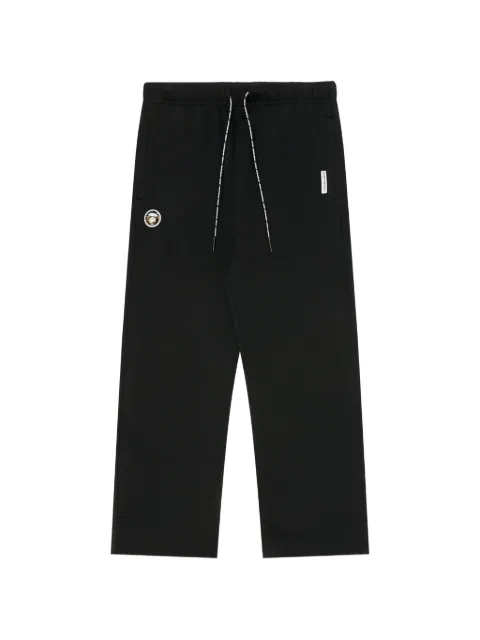 AAPE BY *A BATHING APE® Moonface-patch straight-leg track pants Black AAPPTMA625XXL