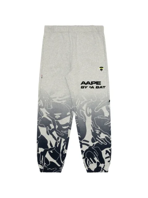 AAPE BY *A BATHING APE® Moonface gradient-camo track pants Grey AAPPTMA658XXL