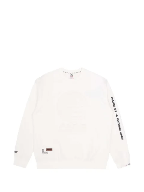 AAPE BY *A BATHING APE® Moonface-embossed sweatshirt White AAPSWM3937XAJ