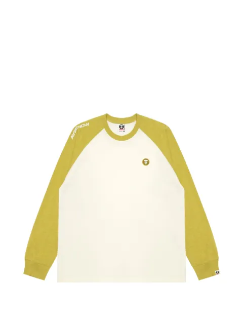 AAPE BY *A BATHING APE® AAPENOW Moonface raglan T-shirt Neutrals AAPLTM1717XBP