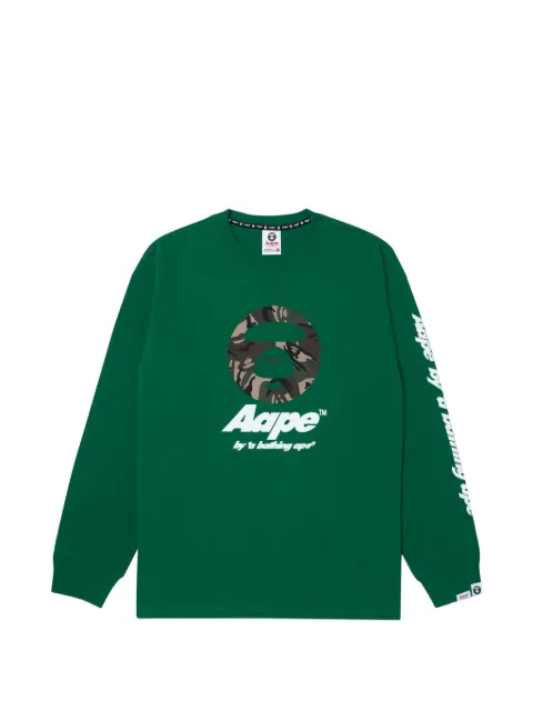 AAPE BY *A BATHING APE® Moonface camo-print T-shirt Black AAPLTM1378XXL