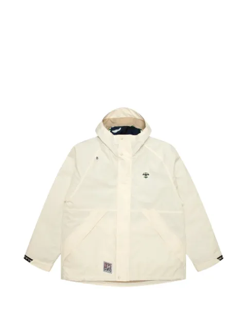 AAPE BY *A BATHING APE® Moonface logo hooded down jacket White AAPDNM7670XXN