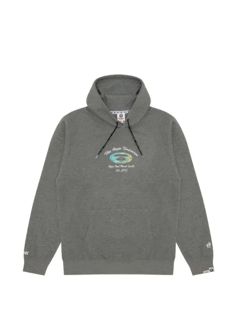 AAPE BY *A BATHING APE® Moonface logo hoodie Grey AAPSWMB340XAN