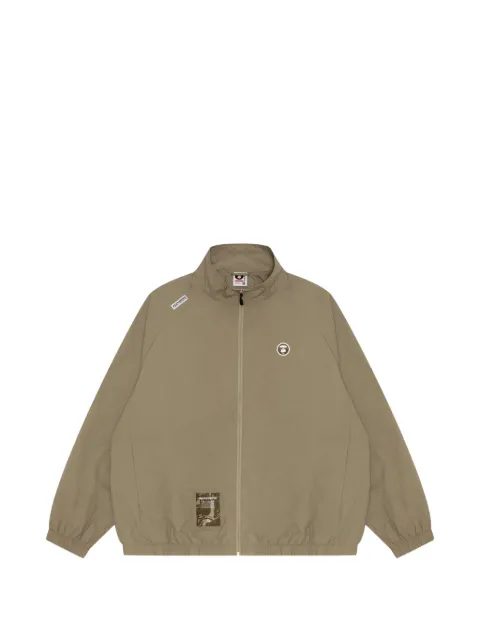 AAPE BY *A BATHING APE® Moonface logo zip-up jacket Neutrals AAPLJM7663XXN