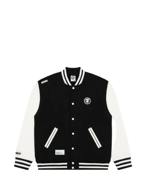 AAPE BY *A BATHING APE® Moonface patch bomber jacket Neutrals AAPSWMA315XXL